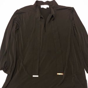 Michael Kors Black Jersey 3/4 Sleeve Blouse
